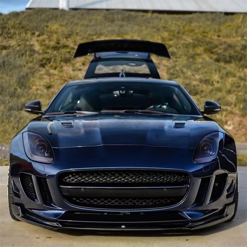 Carbon Fiber Car Accessories 2014-2018 for  F-Type Front Bumper Lip 3.0 5.0